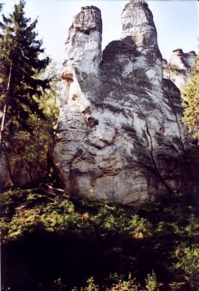 Wanderung durch die Felsen von Prachov