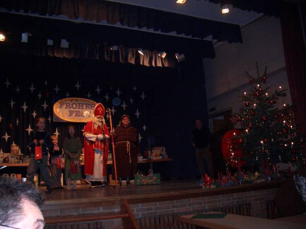Nikolaus auf der Bühne